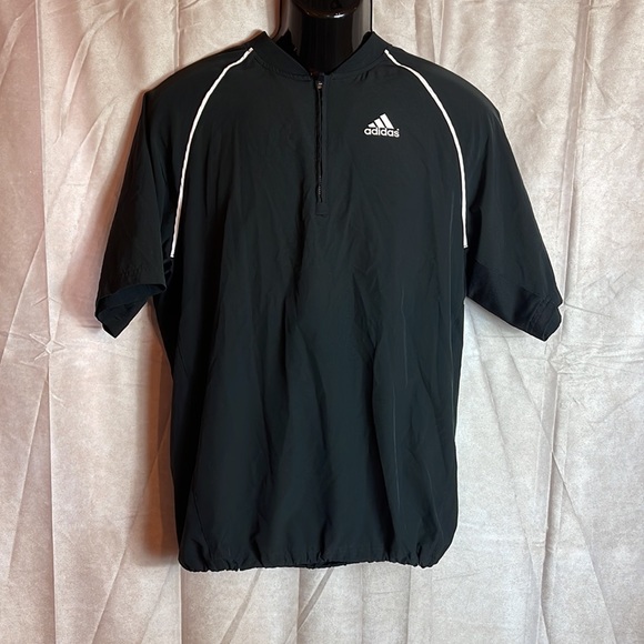 Men’s Adidas, short sleeve jacket, half zipper size small - Picture 3 of 6